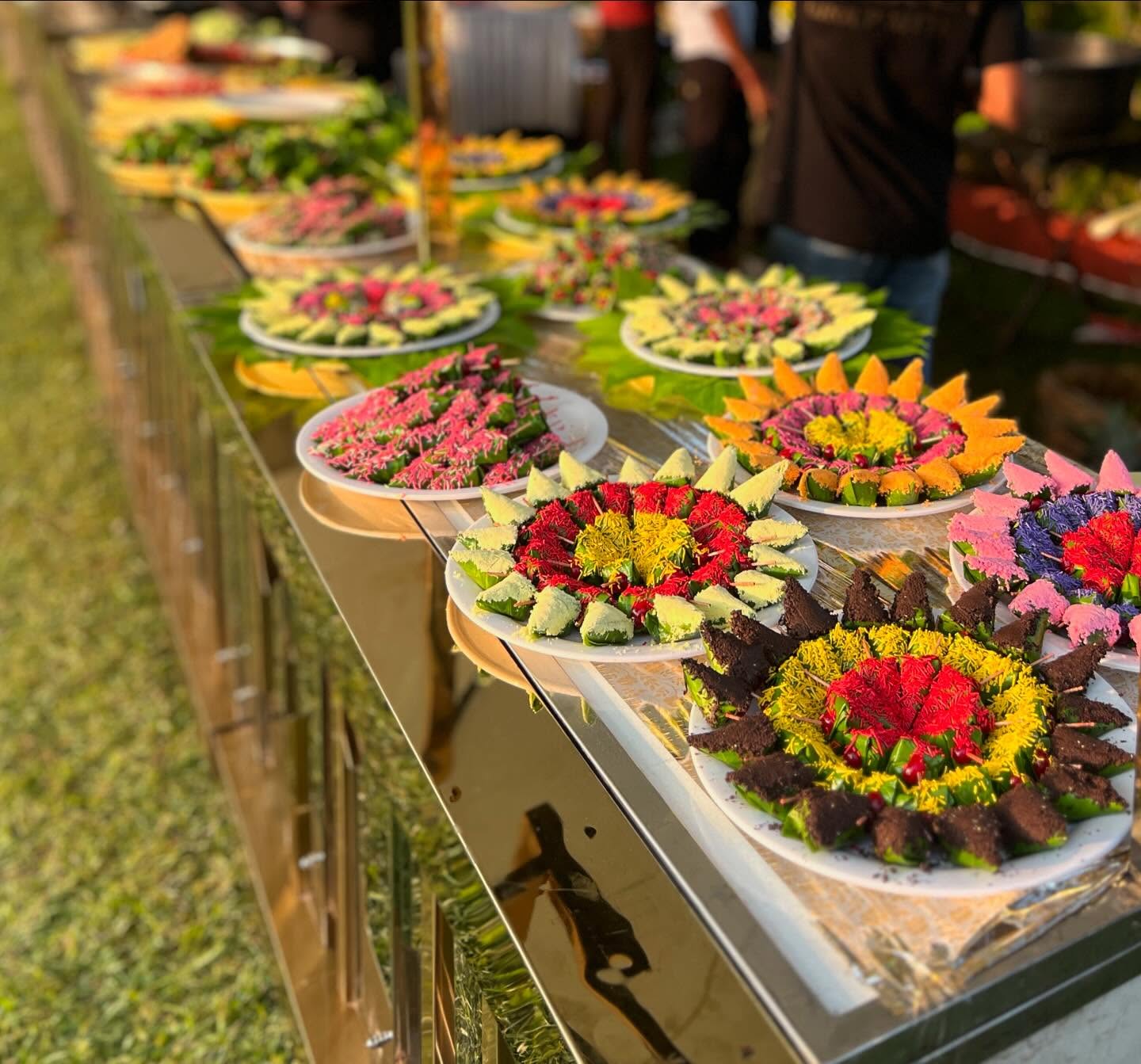 JC Event Management signature fire paan and sweet paan counter setup in Puttur